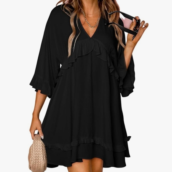 Dokotoo Womens Ruffle Short Sleeve Sundress New with tags - Picture 1 of 2